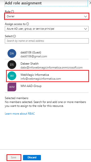 assign permissions to azure subscription