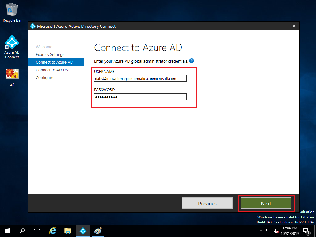 azure adconnect download